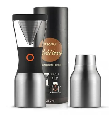 Кофеварка портативна Cold Brew Coffee 1,1л (KB900 SILVER )