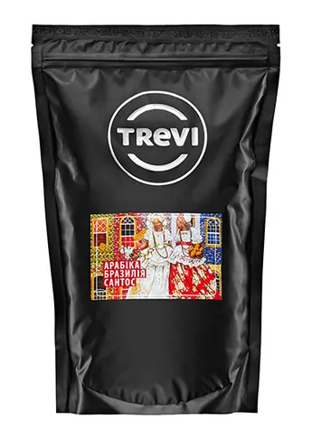 Кофе в зёрнах Trevi Арабика Бразилия Сантос 500 г
