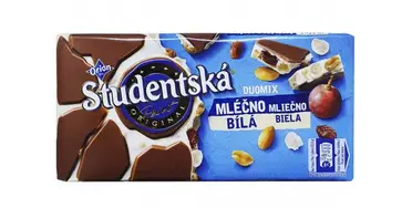 Шоколад Studentska білий Duomix Mlecna Bila 180 г