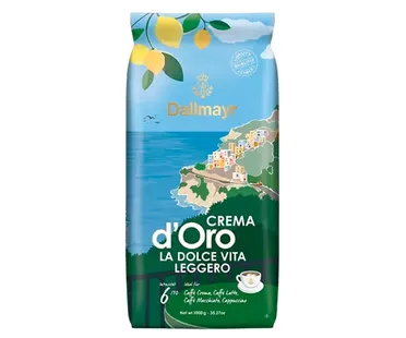 Кава в зернах Dallmayr Crema d'Oro La Dolce Vita Leggero 1 кг