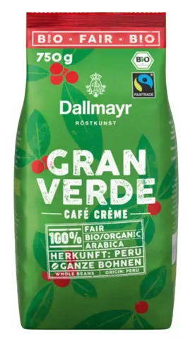 Кофе в зернах Dallmayr Gran Verde 750 г