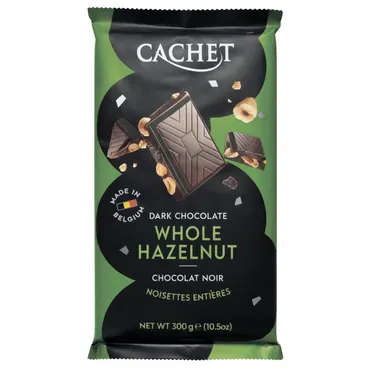 Шоколад чорний Cachet Фундук какао 54% 300 г