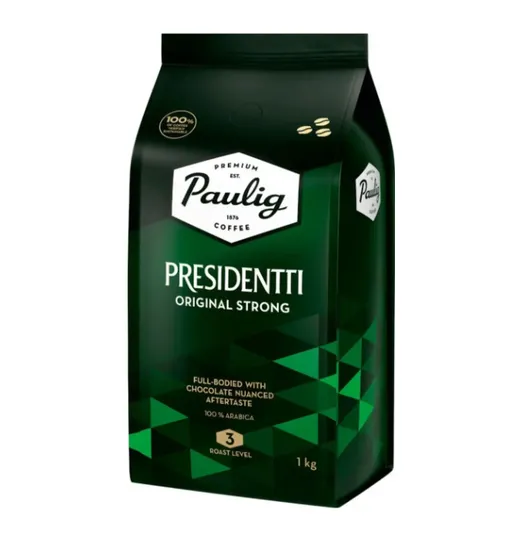 Кофе в зернах Paulig Presidentti Original Strong 1 кг