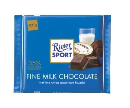 Шоколад молочный Ritter Sport Fine Milk 100 г
