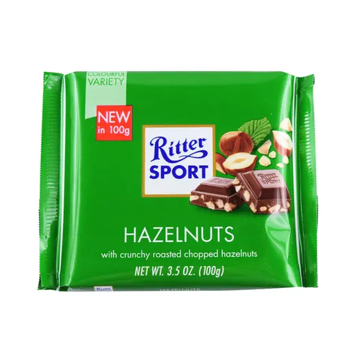 Шоколад молочный Ritter Sport с лесными орехами 100 г