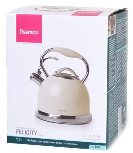 Чайник Fissman FELICITY 2,6 л Кавовий (5961)