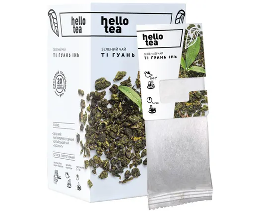Чай зелений Hello Tea Ті Гуань Інь фільтр-пак 20 шт
