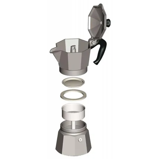 Кофеварка гейзерная Moka express на 2 чашки
