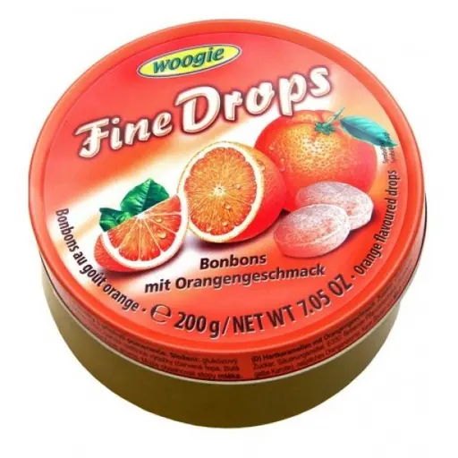 Леденцы Woogie Fine Drops со вкусом апельсина 200 г