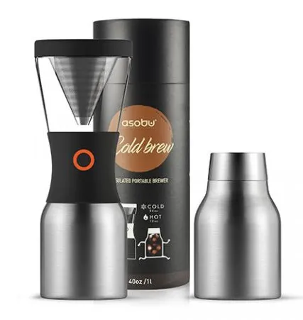 Кофеварка портативна Cold Brew Coffee 1,1л (KB900 SILVER )