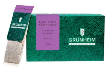 Чай черный пакетированный Grunheim Earl Grey Excelsior 20 шт