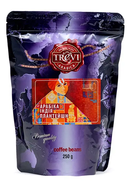 Кофе в зёрнах Trevi Арабика Индия Плантейшн 250 г