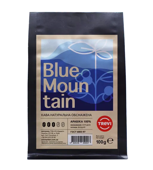 Кофе в зёрнах Trevi Арабика Blue Mountain 100 г