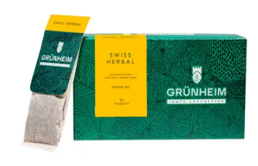 Чай травяной пакетированный Grunheim Swiss Herbal 20 шт