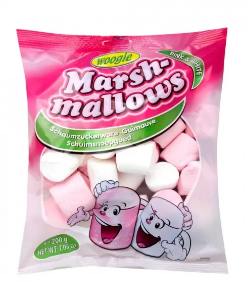 Маршмеллоу Woogie Marshmallows розово-белый 200 г