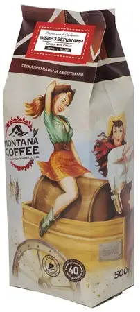 Кава в зернах Montana Coffee Імбир з вершками 500 г