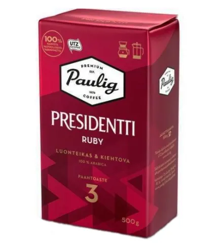 Кофе молотый Paulig Presidentti Ruby 500 г
