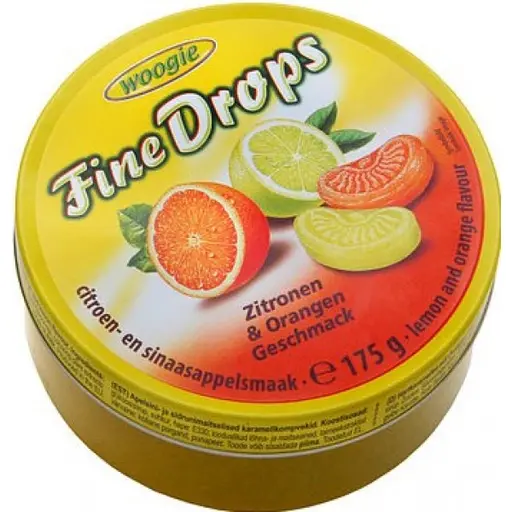 Леденцы Woogie Fine Drops со вкусом цитрусовых 200 г