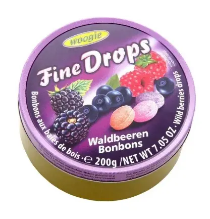 Леденцы Woogie Fine Drops со вкусом лесной ягоды 200 г