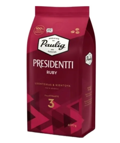 Кофе в зернах Paulig Presidentti Ruby 400 г