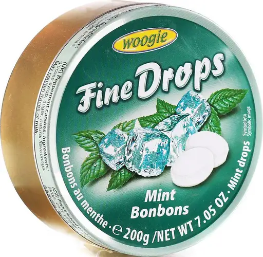 Леденцы Woogie Fine Drops со вкусом мяты 200 г