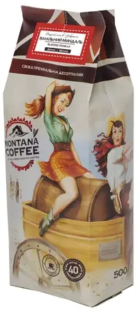 Кофе в зёрнах Montana Coffee Almond Vanilla (Ванильный миндаль) зерно 500г