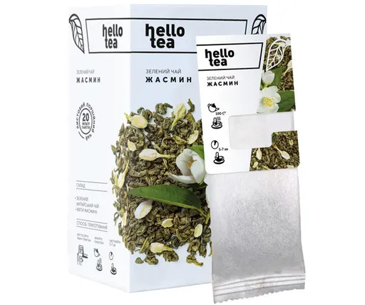 Чай зеленый Hello Tea Жасмин фильтр-пак 20 шт
