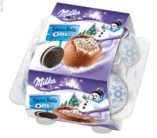 Шоколадные шарики Milka Snowballs Oreo