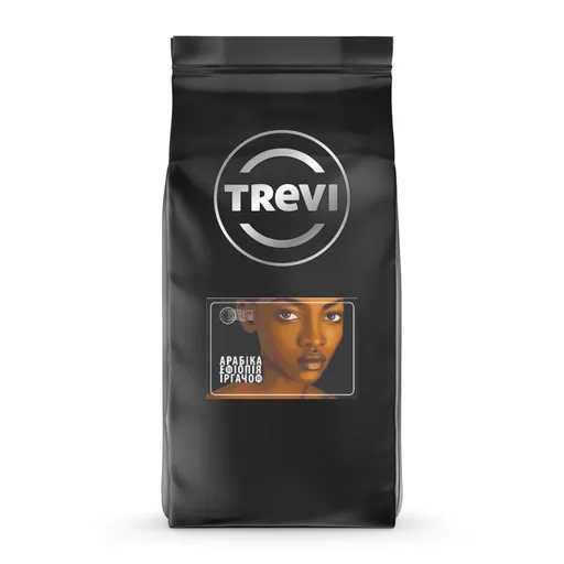 Кава в зернах Trevi Арабіка Ефіопія Їргачоф 1 кг