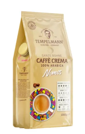 Кава в зернах Tempelmann Nomos Caffe Crema 1 кг