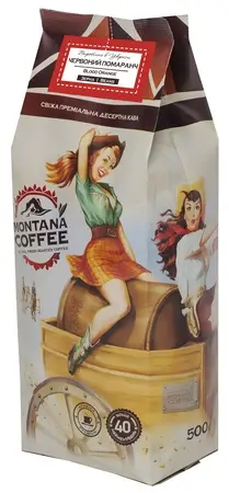 Кофе в зёрнах Montana Coffee Red Orange (Красный апельсин) зерно 500г