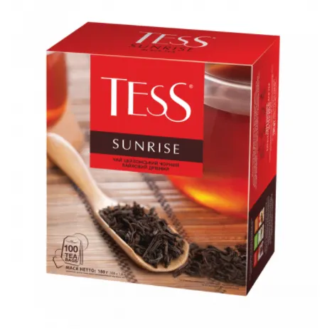 Чай черный пакетированный TESS Sunrise (100 x 1.8 г)