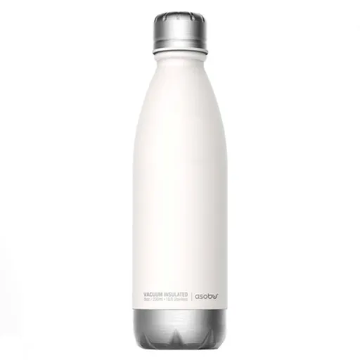 Термобутилка Asobu Central Park 510 мл Біла з сріблястим (SBV17 WHITE/SILVER)