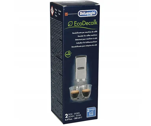 Рідина для очищення накипу кавомашини Delonghi EcoDecalk DLSC202 (200 мл)