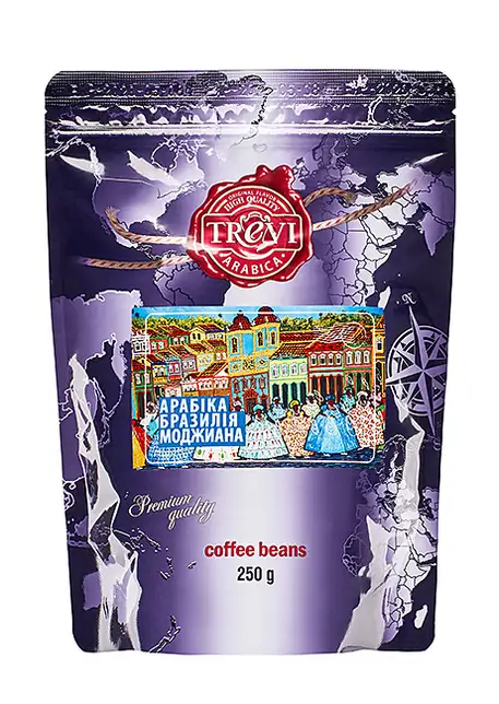 Кофе в зёрнах Trevi Арабика Бразилия Моджиана 250 г