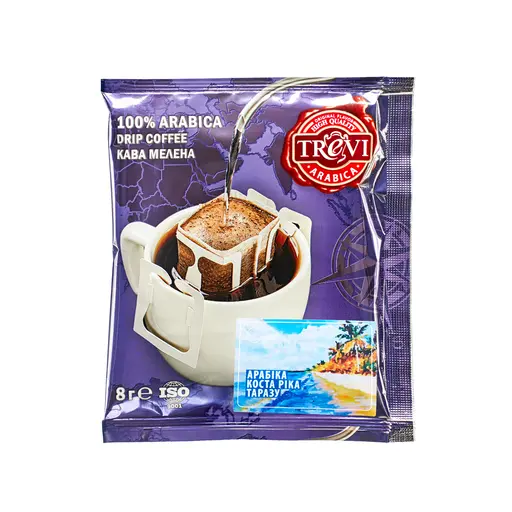 Дріп-кава Trevi Арабіка Коста-Ріка Тарразу 50 x10 г