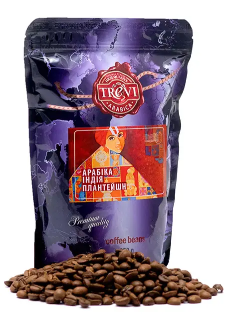Кофе в зёрнах Trevi Арабика Индия Плантейшн 250 г
