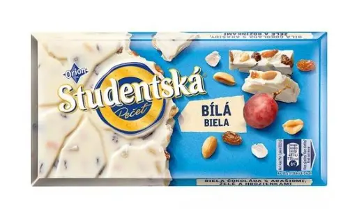 Шоколад Studentska белый Bila Biela 180 г
