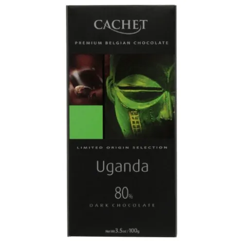Шоколад чорний Cachet Уганда 80% какао 100 г