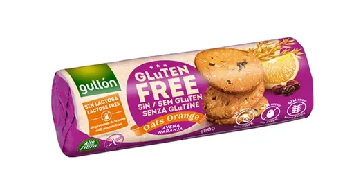 Печенье Gullon злаковое с апельсином и изюмом - 180 г
