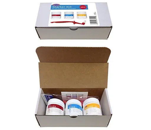 Набір для обслуговування кавоварок URNEX Starter Kit (URNEX Cafiza, URNEX Rinza, URNEX Grindz)