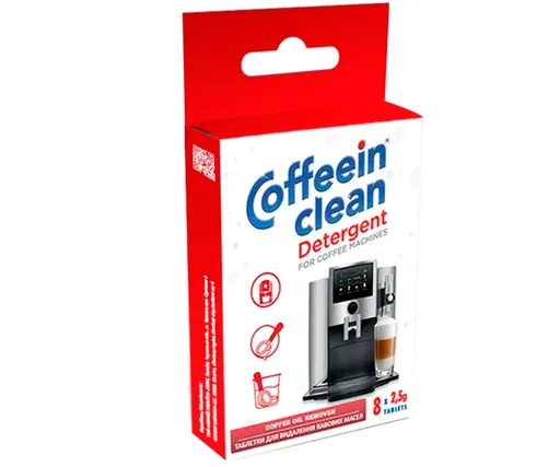 Таблетки для очищення від кавових масел Coffeein clean DETERGENT 20 г (8 шт х 2,5 г)