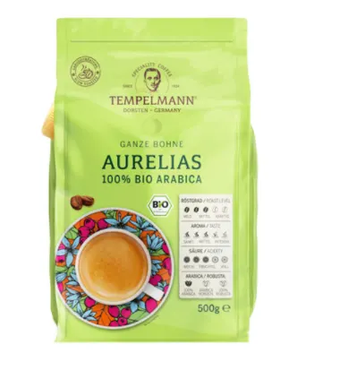 Кофе в зернах Tempelmann Aurelias Caffe Crema 500 г