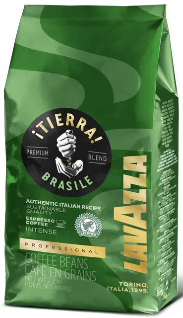 Кава в зернах Lavazza Tierra Brazil Intense (зелена) 1 кг
