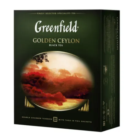 Чай черный пакетированный Greenfield Golden Ceylon (100 х 2 г)