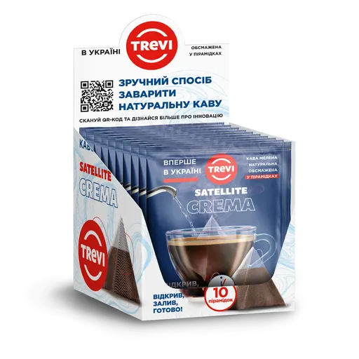 Кава в пірамідках Trevi Crema 10 г x 10 шт БОКС