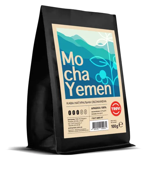 Кофе в зёрнах Trevi Арабика Mocha Yemen 100 г