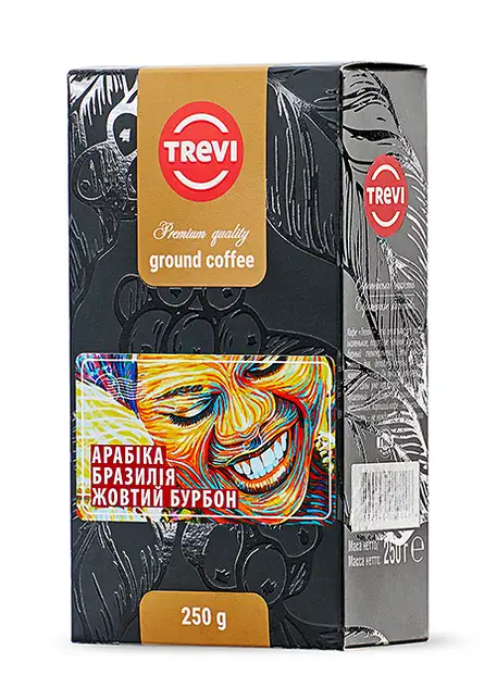 Кофе молотый Trevi Арабика Бразилия Желтый Бурбон 250 г
