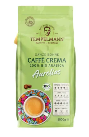 Кава в зернах Tempelmann Aurelias Caffe Crema 1 кг