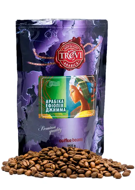 Кофе в зёрнах Trevi Арабика Эфиопия Джимма 250 г